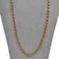 Pre-Owned 9ct Gold Hollow Oval Link Curb Chain Necklace