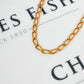 Pre-Owned 9ct Gold Hollow Oval Link Curb Chain Necklace