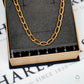 Pre-Owned 9ct Gold Hollow Oval Link Curb Chain Necklace