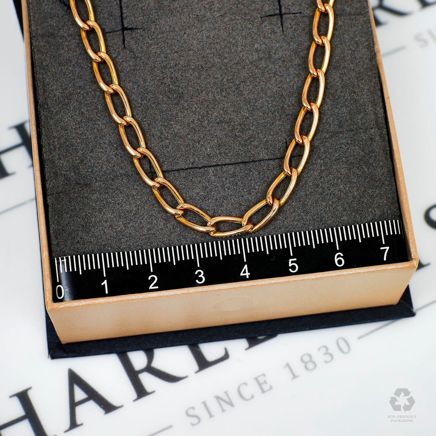 Pre-Owned 9ct Gold Hollow Oval Link Curb Chain Necklace