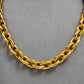 Pre-Owned 18ct Gold 13mm Oval Belcher Link Necklace 19 Inch