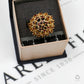Pre-Owned 9ct Gold Garnet Cocktail Ring Size S