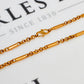 Pre-Owned 22ct Gold Bar & Belcher Chain Necklace 17 Inch