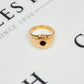Pre-Owned 9ct Gold Garnet Mens Dress Ring Size U