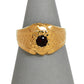 Pre-Owned 9ct Gold Garnet Mens Dress Ring Size U