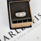 Pre-Owned 9ct White Gold 3 CZ Gypsy Ring Size W.5