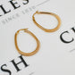 Pre-Owned 9ct Gold Horse Shoe Guilloche Creole Hoop Earrings