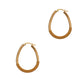 Pre-Owned 9ct Gold Horse Shoe Guilloche Creole Hoop Earrings