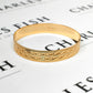 Pre-Owned 9ct Gold 2 Row Star Design Bangle