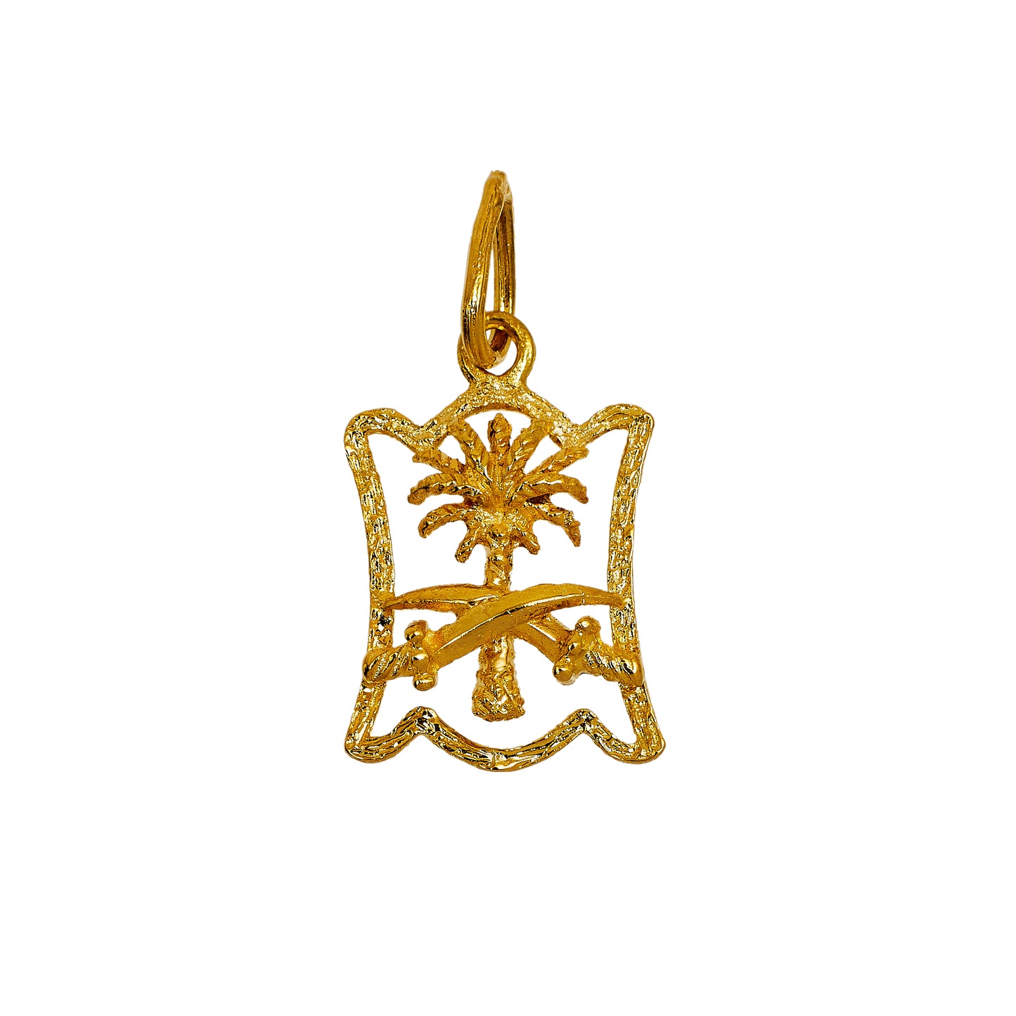 Pre-Owned 18ct Gold Saudi Arabian National Emblem Pendant