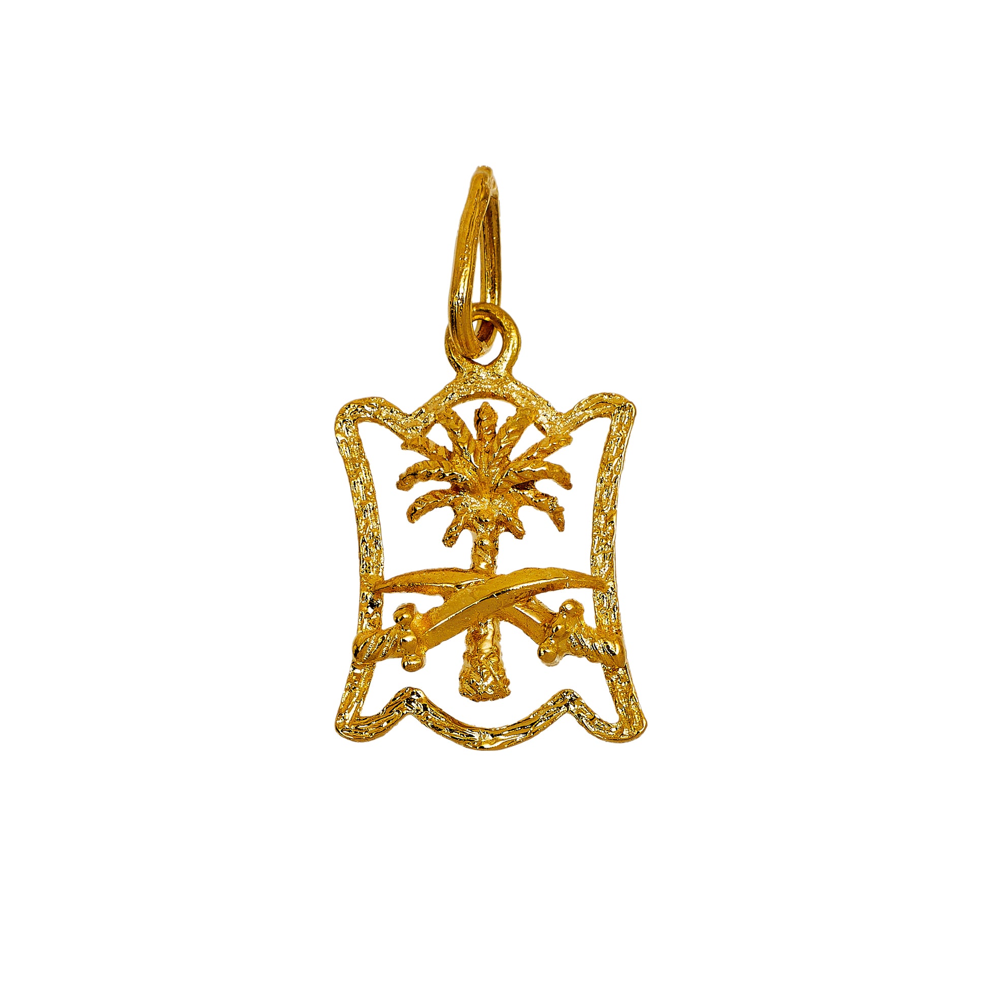 Pre-Owned 18ct Gold Saudi Arabian National Emblem Pendant