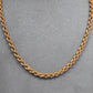 Pre-Owned 9ct Gold Rope Chain Necklace 18 Inch