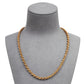 Pre-Owned 9ct Gold Rope Chain Necklace 18 Inch