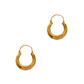 Pre-Owned 9ct Gold Faceted Creole Hoop Earrings
