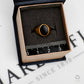 Pre-Owned 9ct Gold Oval Signet Ring Size G.5
