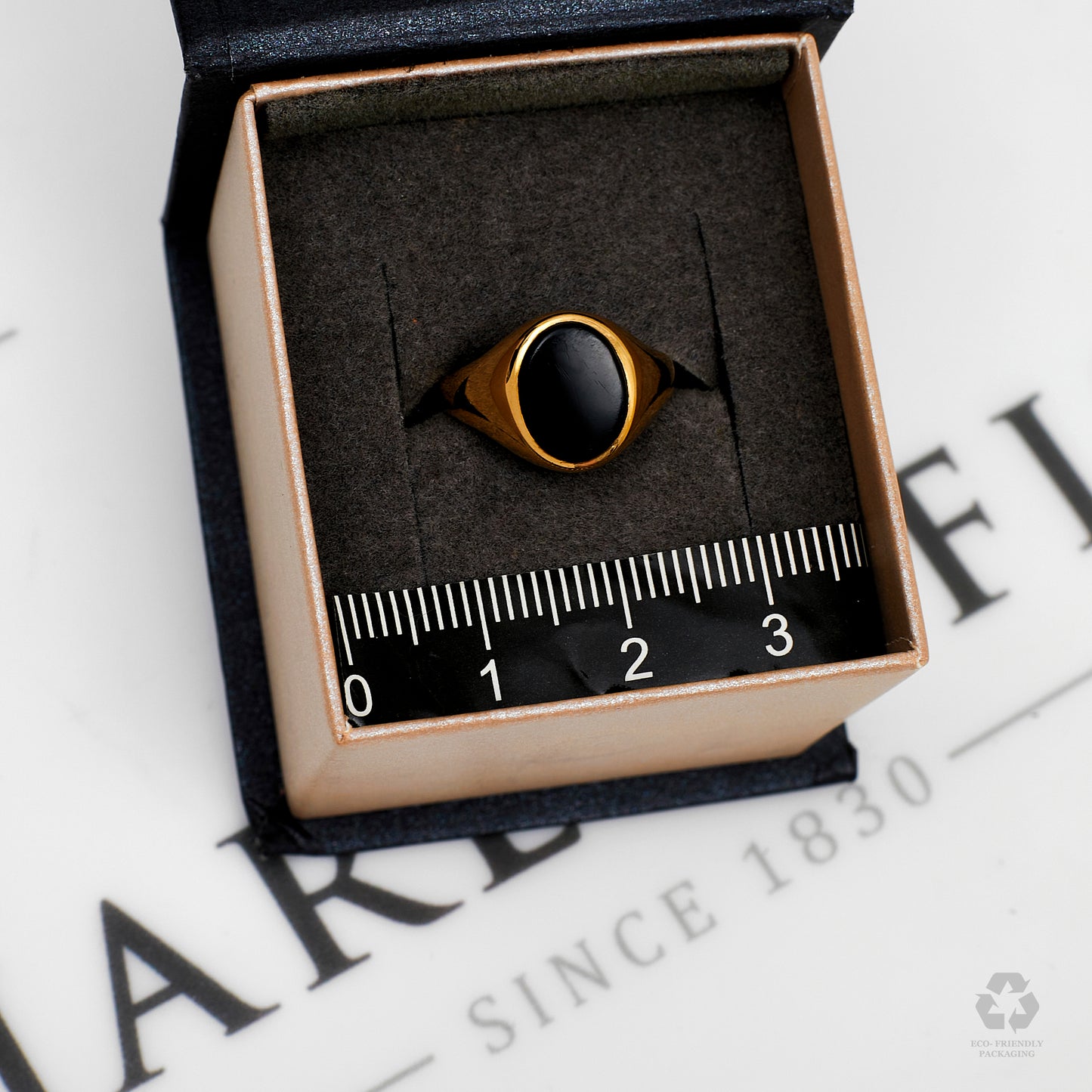 Pre-Owned 9ct Gold Oval Signet Ring Size G.5