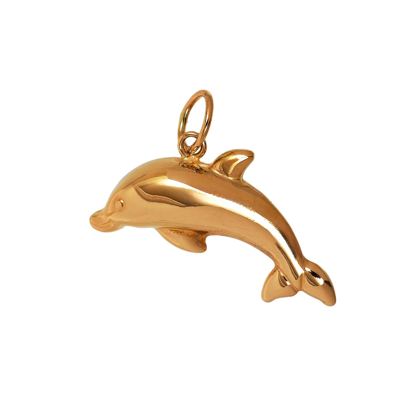 Pre-Owned 9ct Gold Hollow Dolphin Pendant