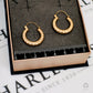 Pre-Owned 9ct Paisley Bark Pattern Creole Hoop Earrings