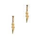 Pre-Owned 9ct Gold Lightning Bolt Drop Earrings