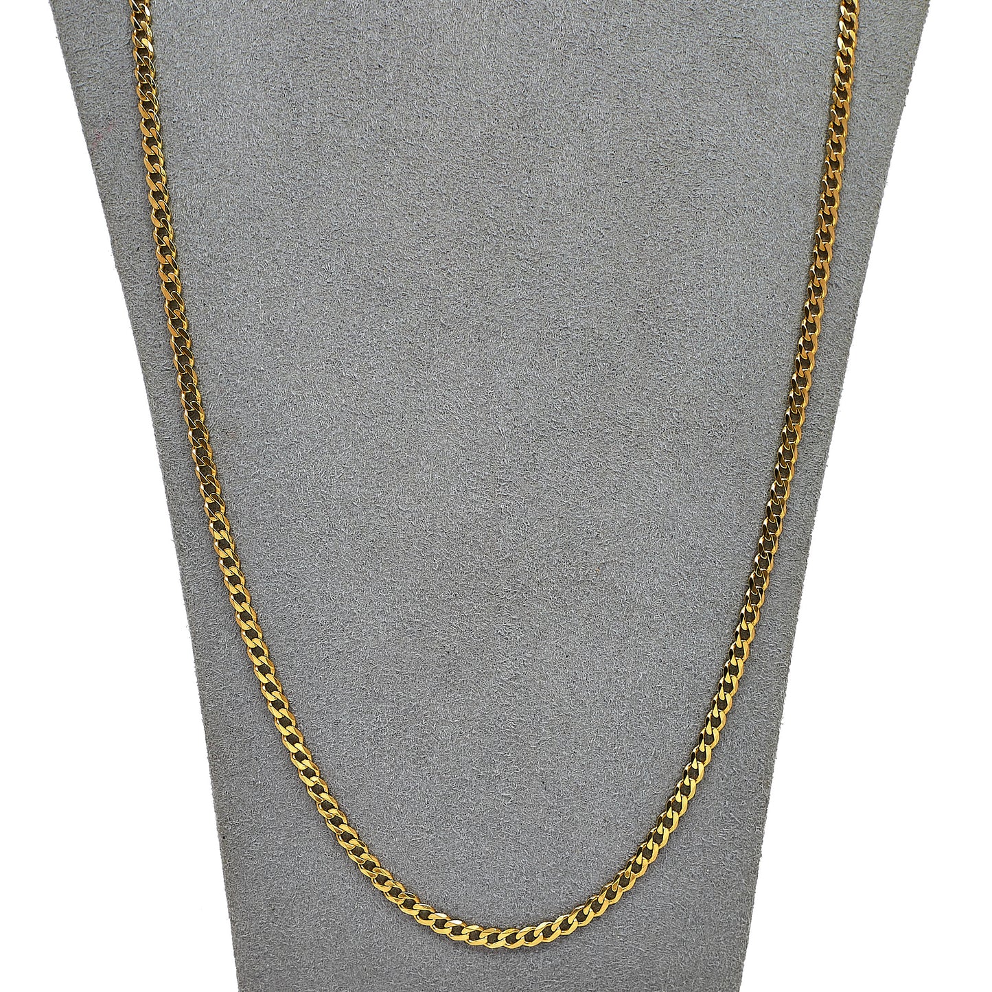Pre-Owned 9ct Gold Curb Chain Necklace 28 Inch