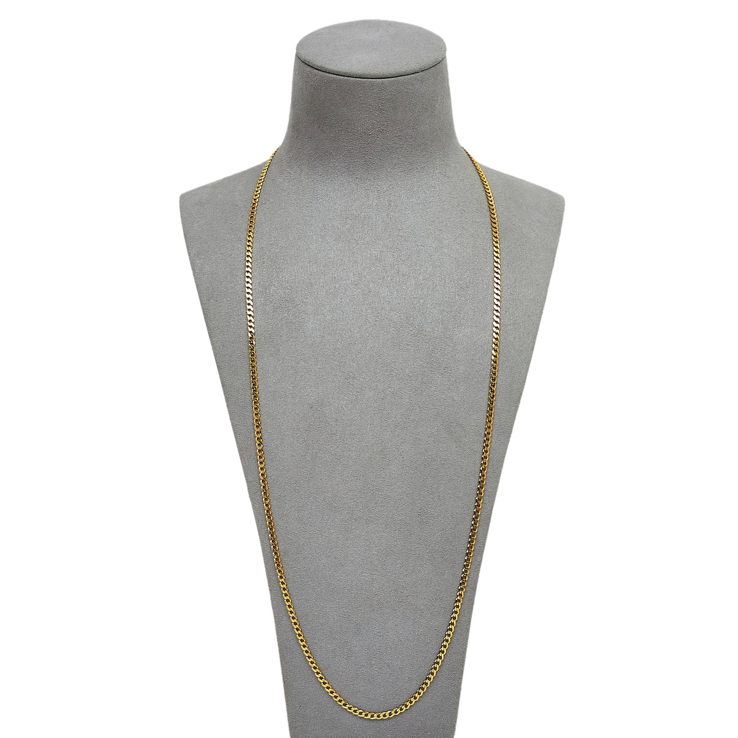 Pre-Owned 9ct Gold Curb Chain Necklace 28 Inch