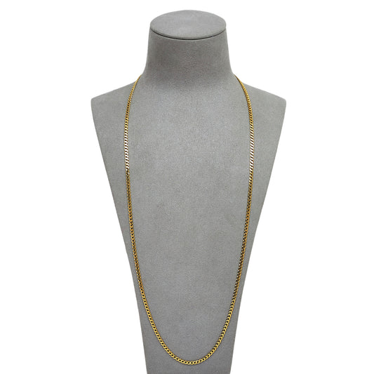 Pre-Owned 9ct Gold Curb Chain Necklace 28 Inch