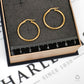 Pre-Owned 9ct Gold Creole Hoop Earrings 26mm x 25mm
