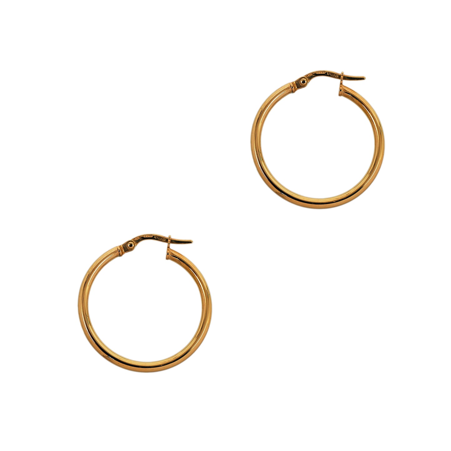 Pre-Owned 9ct Gold Creole Hoop Earrings 26mm x 25mm