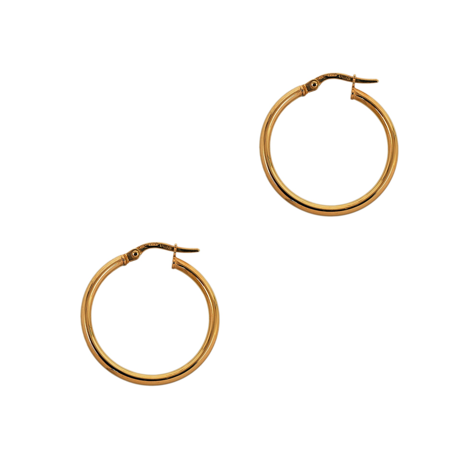Pre-Owned 9ct Gold Creole Hoop Earrings 26mm x 25mm