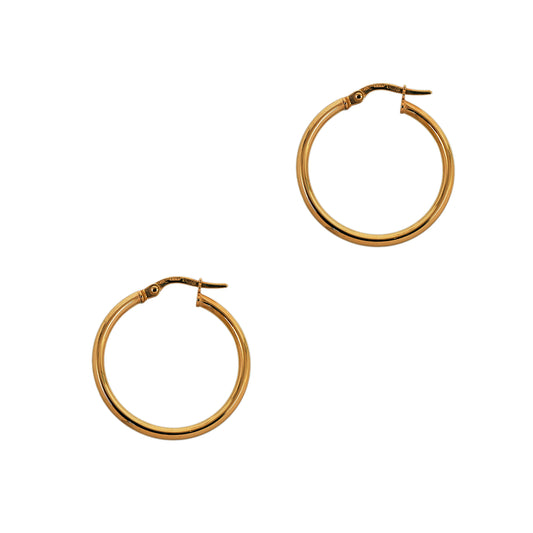 Pre-Owned 9ct Gold Creole Hoop Earrings 26mm x 25mm