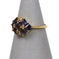 Pre-Owned 7 Tanzanite & 2 Diamond Dress Ring Size L