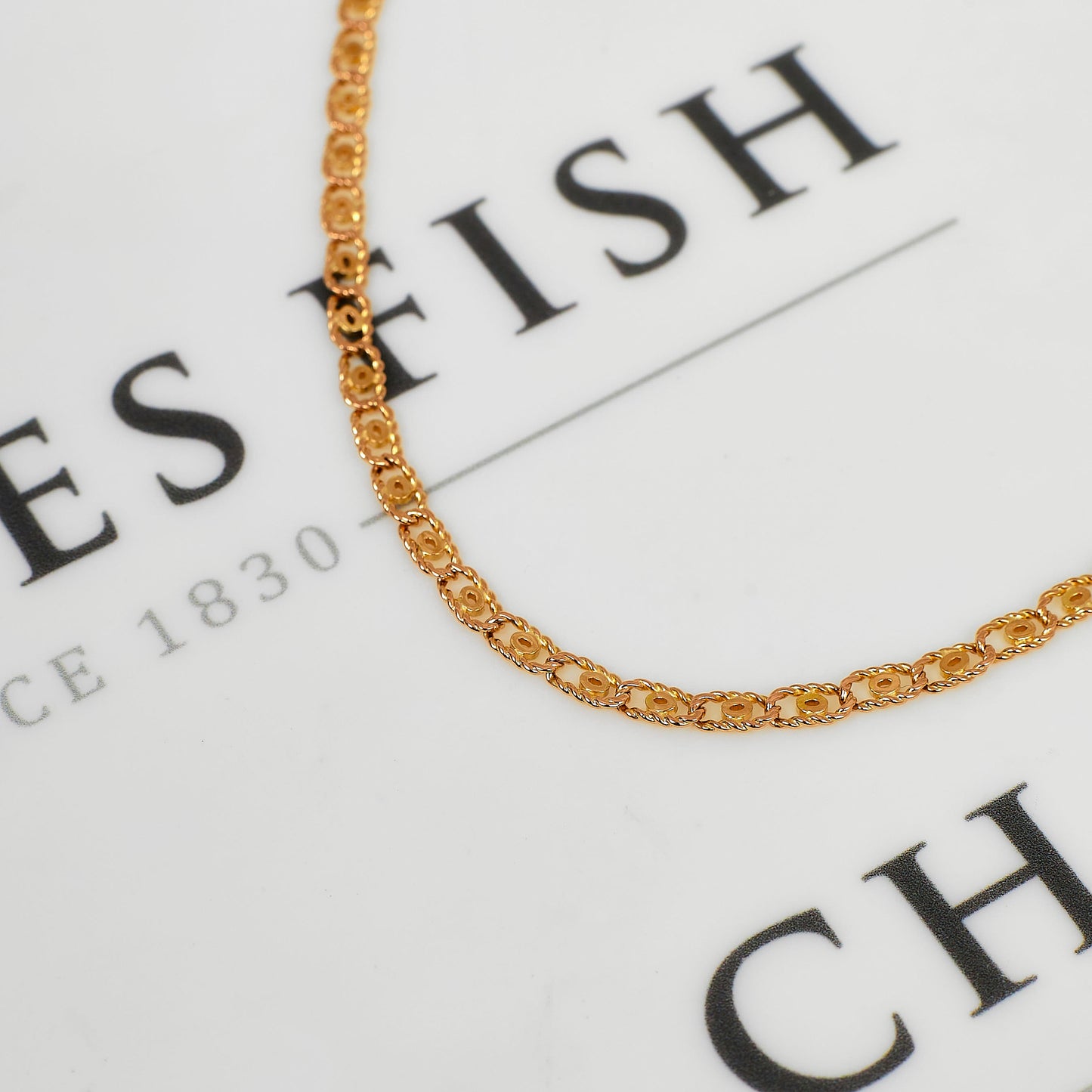 Pre-Owned 9ct Gold Fancy Anchor Link Necklace
