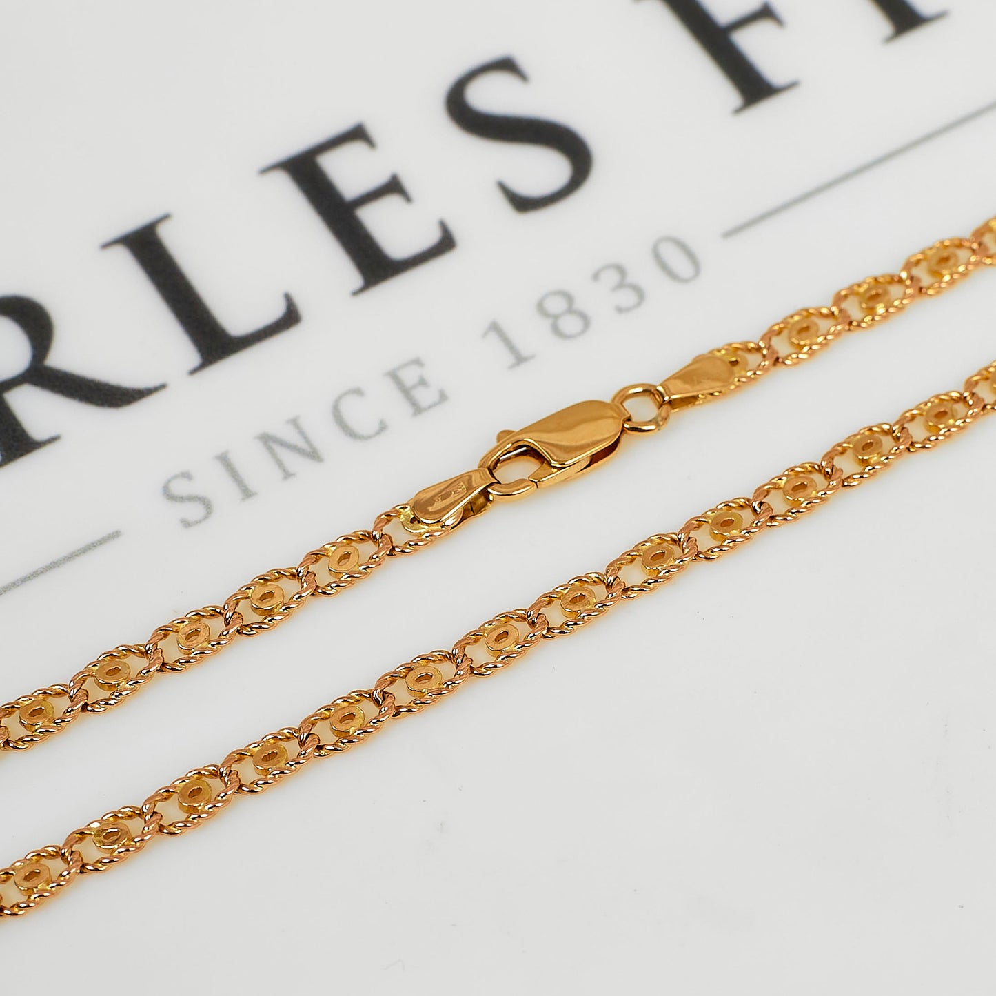 Pre-Owned 9ct Gold Fancy Anchor Link Necklace