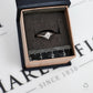 Pre-Owned 9ct White Gold & Diamond Twist Design Ring