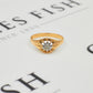 Pre-Owned 9ct Gold Illusion Set Diamond Gypsy Ring Size W