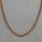 Pre-Owned 9ct Rose Gold Double Row Belcher Chain Necklace