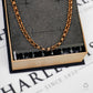 Pre-Owned 9ct Rose Gold Double Row Belcher Chain Necklace