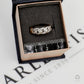 Pre-Owned 18ct Gold 2 Tone Diamond Curb Link Ring Size N