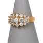 Pre-Owned 14ct Gold CZ Dress Ring Size N