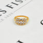 Pre-Owned 14ct Gold CZ Dress Ring Size N