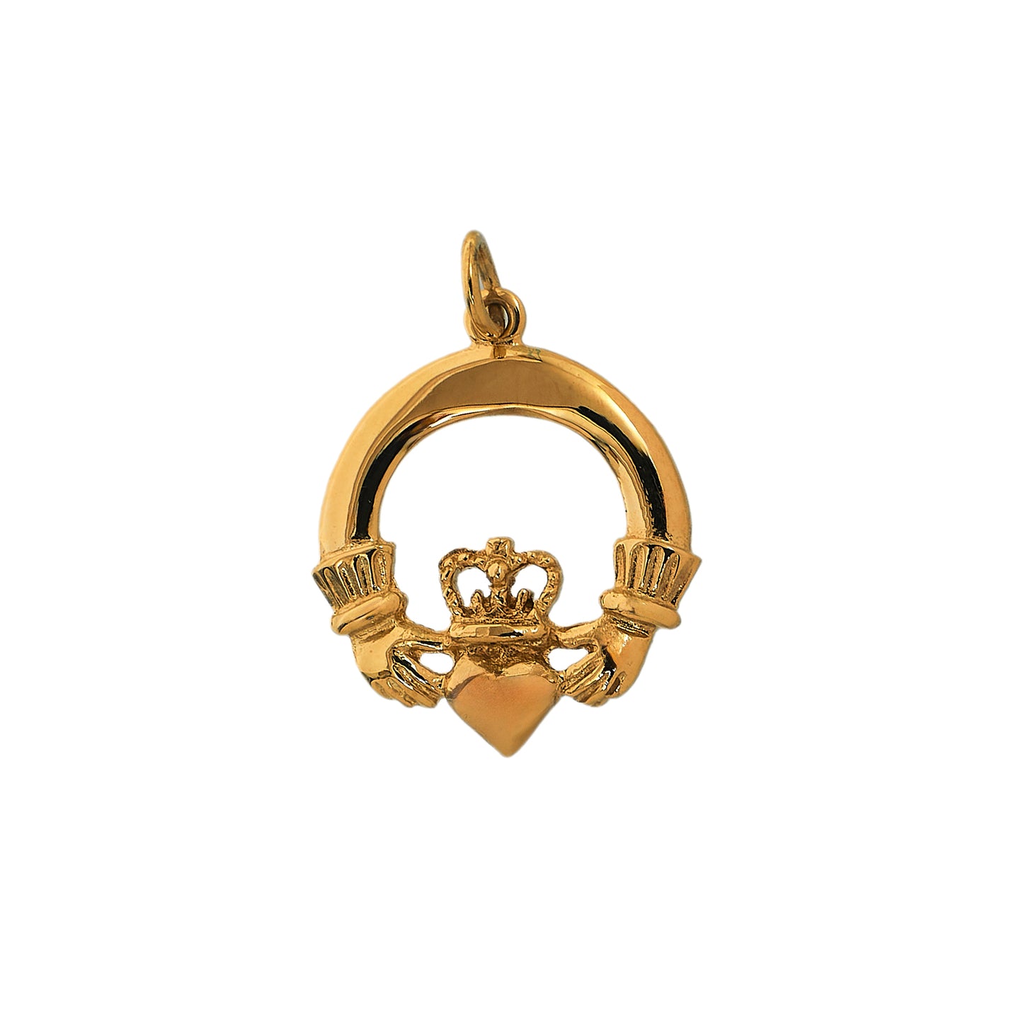 Pre-Owned 9ct Gold Petite Claddagh Pendant