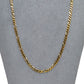 Pre-Owned 9ct Gold Figaro Necklace 21 Inch