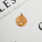 Pre-Owned 9ct Gold Scalloped Edge St Christopher Pendant