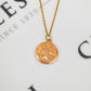 Pre-Owned 9ct Gold Scalloped Edge St Christopher Pendant