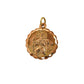 Pre-Owned 9ct Gold Scalloped Edge St Christopher Pendant