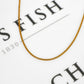 Pre-Owned 9ct Gold Box Link Necklace 16 Inch