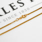 Pre-Owned 9ct Gold Box Link Necklace 16 Inch