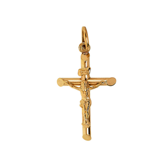 Pre-Owned 9ct Gold Crucifix Pendant 41mm x 21mm