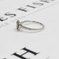 Pre-Owned 9ct White Gold Diamond Heart Cluster Ring Size P