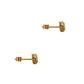 Pre-Owned 9ct Gold CZ Set Heart Shape Stud Earrings